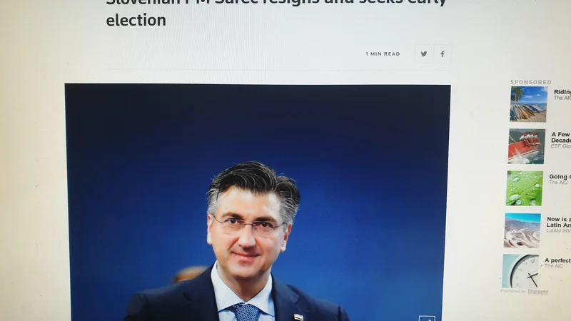 Fotografija: Reuters danes ob 10.32. FOTO: Posnetek zaslona