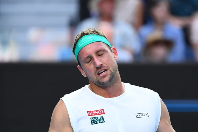 Tennys Sandgren še zlepa ne bo pozabil, kako sijajno priložnost je izpustil iz rok. FOTO: AFP