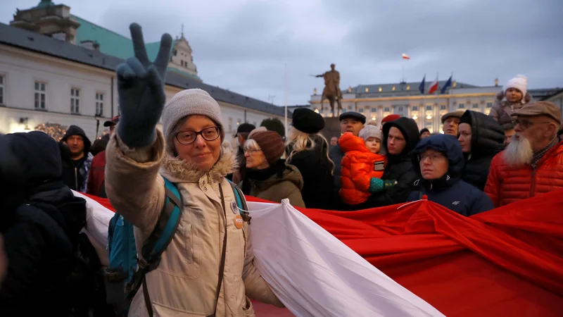 Fotografija: Reforme sodne oblasti so izzvale množične proteste. FOTO: Reuters