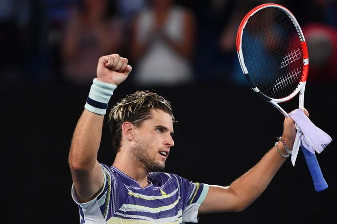 Dominic Thiem je po več kot štirih urah strl odpor Rafaela Nadala.&nbsp; FOTO: AFP