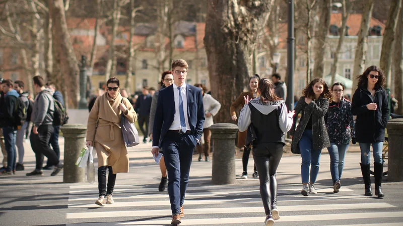 Fotografija: Čeprav so poti v parku Zvezda prekratke za omembe vredno sprehajanje, vseeno ponujajo blagodejen preskok med hitenjem po mestu. Foto Jure Eržen/ Delo