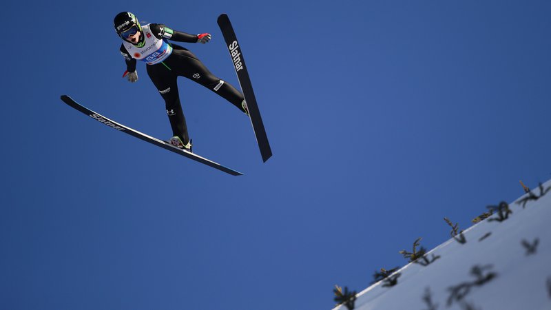 Fotografija: Slovenska skakalka Nika Križnar. FOTO: Lisi Niesner/Reuters