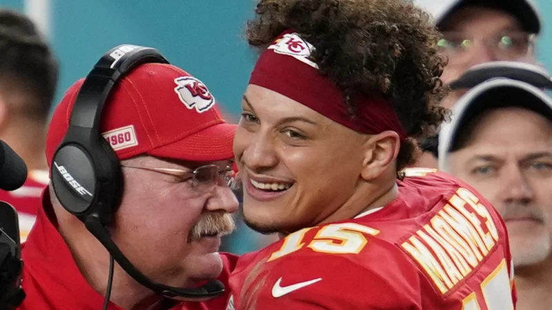 Fotografija: Patrick Mahomes in trener Andy Reid sta našla zmagovito kombinacijo. FOTO: Reuters