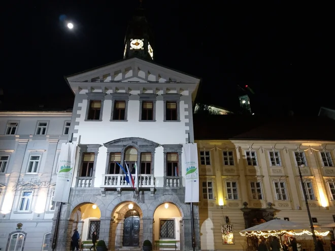 Mestna hiša v Ljubljani. FOTO: Aleš Stergar/Delo