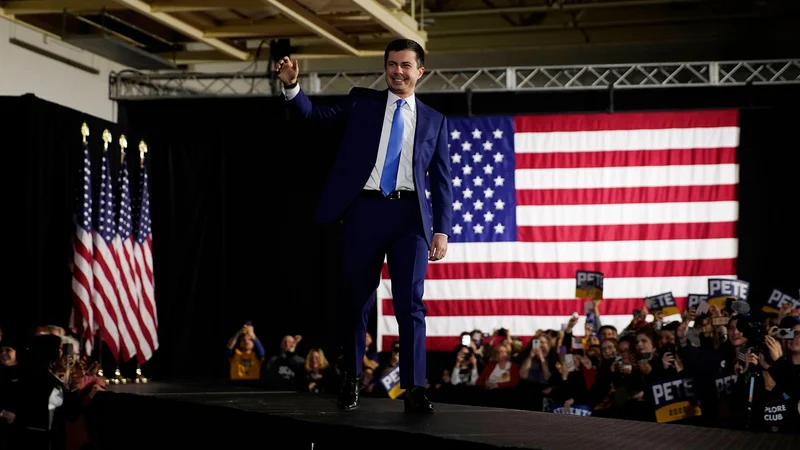 Fotografija: Nekdanji župan South Benda Pete Buttigieg. FOTO: Eric Thayer/Reuters