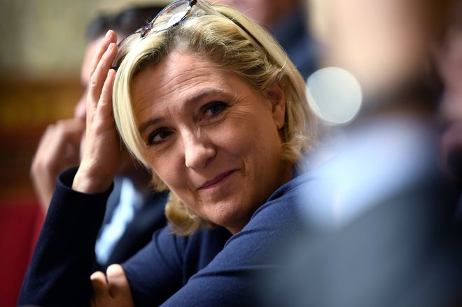 Marine Le Pen mnogi vidijo kot eno največjih groženj Evropski uniji. FOTO: Eric Feferberg/AFP