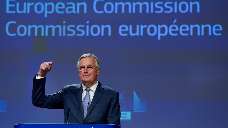 Fotografija: Tudi v drugi fazi brexita, pogajanjih o prihodnjih odnosih, bo glavni pogajalec na bruseljski strani Francoz Michel Barnier. Foto: Kenzo Tribouillard/Afp