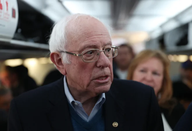 Vermontski senator Bernie Sanders. Foto Joe Raedle Afp