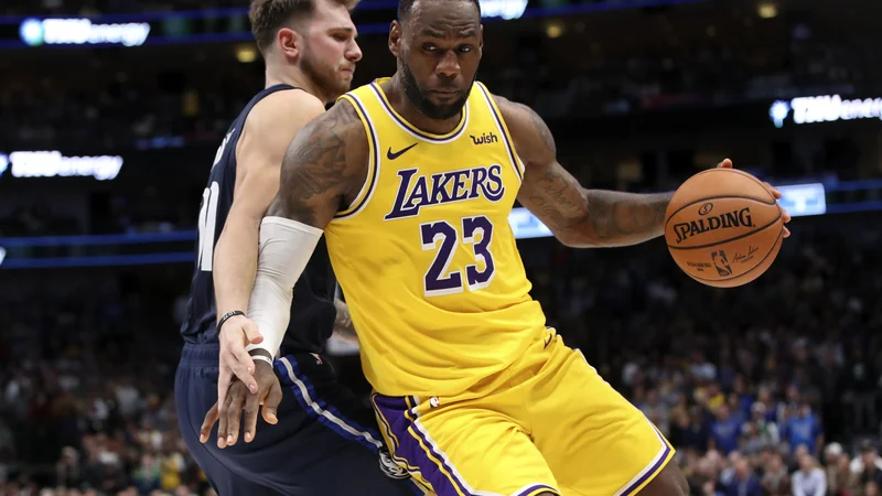 Fotografija: LeBron James in Luka Dončić bosta kmalu združila moči. FOTO: Usa Today Sports