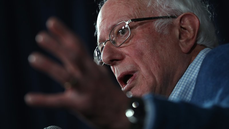 Fotografija: Bernie Sanders je prejel 26,1 odstotka glasov. FOTO: AFP
