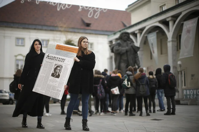 Prešernov dan, osrednji slovenski kulturni praznik. Praznujemo ga ob obletnici smrti največjega slovenskega pesnika Franceta Prešerna. Foto Foto: Jure Eržen/delo