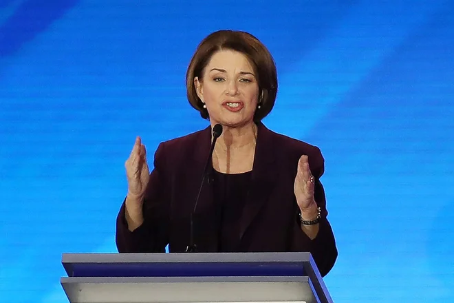 Senatorka iz Minnesote Amy Klobuchar. FOTO: Joe Raedle Afp