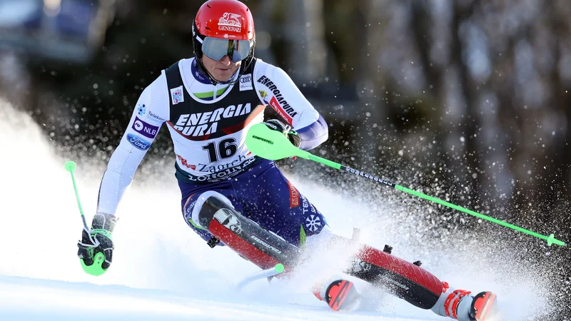 Fotografija: Štefan Hadalin bo v finalu nastopil s 15. časom. FOTO: Damir Sencar/Afp