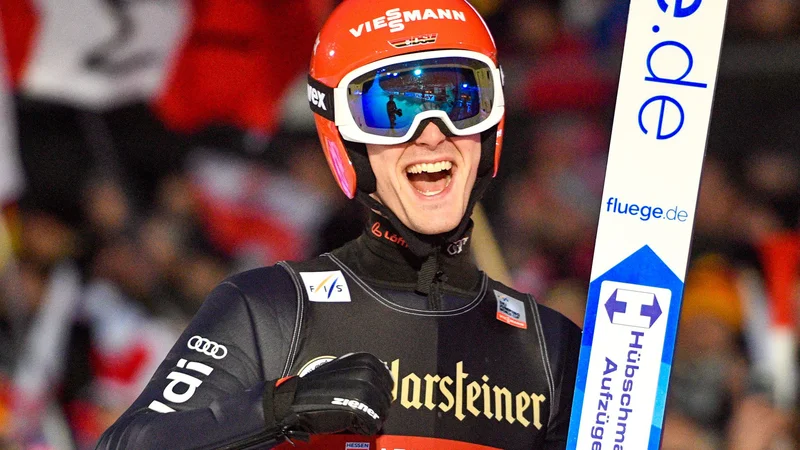 Stephan Leyhe je pri 28 letih prvič okusil slast zmage v svetovnem pokalu. FOTO: AFP