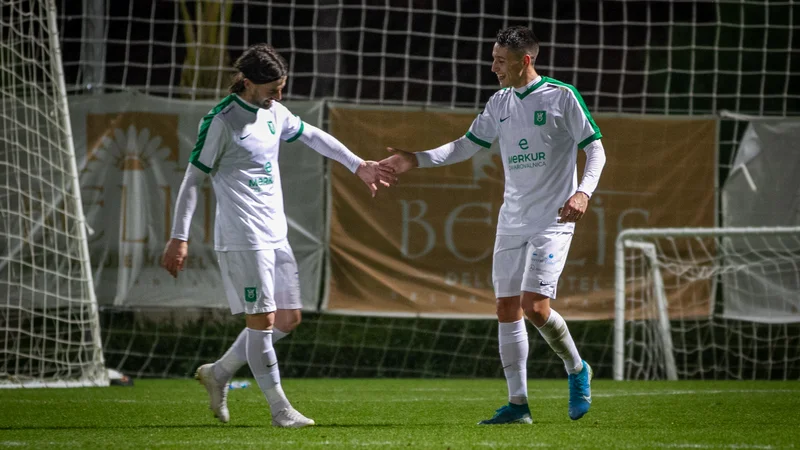 Fotografija: Ante Vukušić in Luka Menalo sta bila najučinkovitejša Olimpijina igralca v pripravljalnem obdobju. FOTO: Aljoša Juhart/NK Olimpija