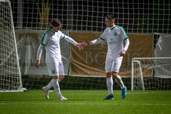 Ante Vukušić in Luka Menalo sta bila najučinkovitejša Olimpijina igralca v pripravljalnem obdobju. FOTO: Aljoša Juhart/NK Olimpija