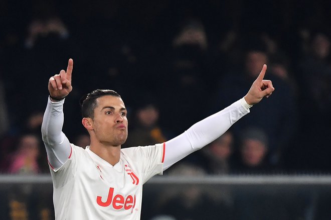 Cristiano Ronaldo je daleč najboljši strelec v zgodovini lige prvakov. FOTO: AFP