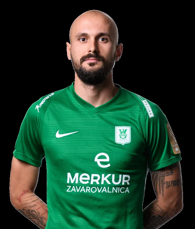 Goran Brkić je k Olimpiji prestopil leta 2017 in v 22 tekmah v 1. SNL dosegel pet golov. Za Triglav je jeseni igral 10 tekem in zabil en gol. FOTO/ NK Olimpija