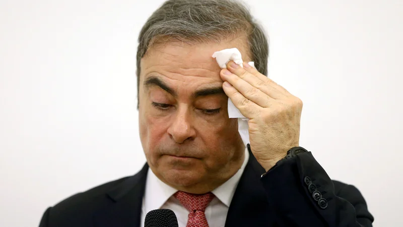 Fotografija: Škodo naj bi Carlos Ghosn povzročil s svojim »neprimernim in goljufivim delovanjem«. FOTO: Reuters