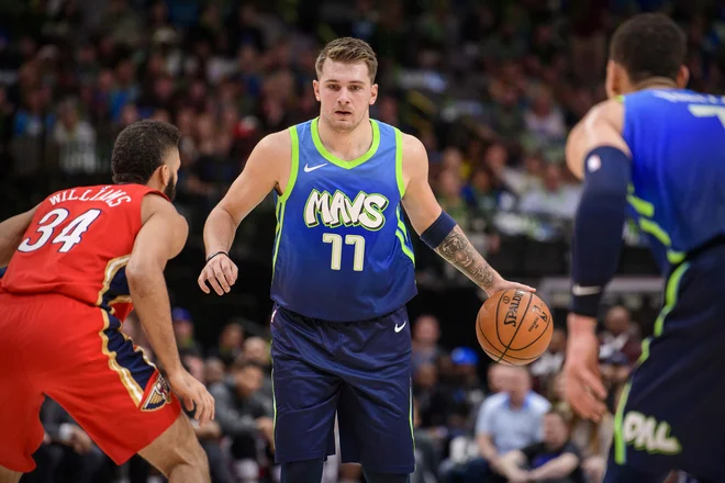 Luka Dončić (77) se veseli vikenda All-Star NBA. FOTO: USA Today Sports