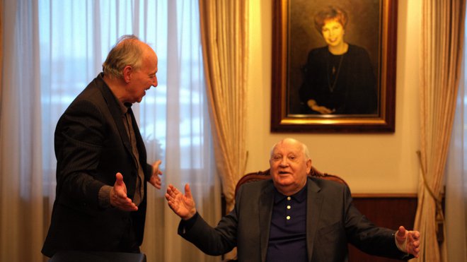 Srečanje z Gorbačovom. Foto TVS