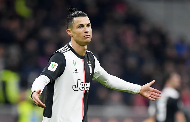 Cristiano Ronaldo ima priložnost za izenačitev strelskega rekorda v lasti Gabriela Batistute in Fabia Quagliarelle. FOTO: Reuters