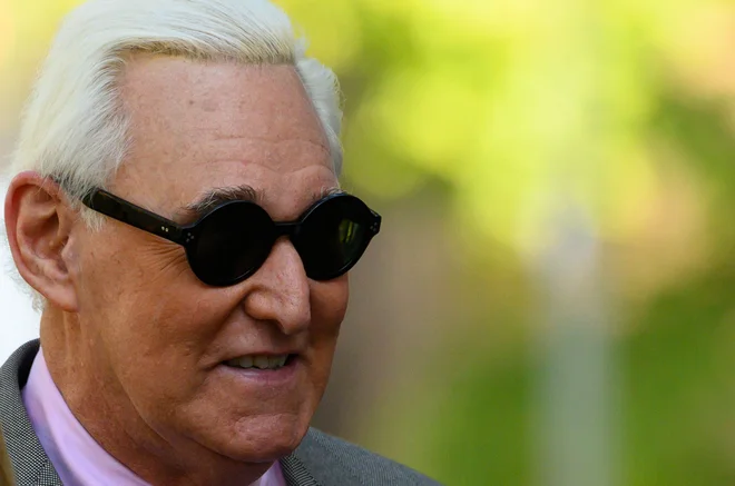 Dolgoletni Trumpov svetovalec Roger Stone. Foto Andrew Caballero-reynolds Afp
