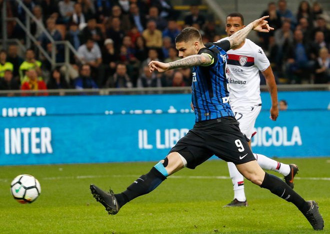 Argentinski napadalec Mauro Icardi bo ključen adut Interja v boju za naslov prvaka.