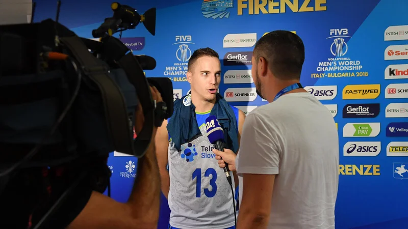 Fotografija: Jani Kovačič je ta hip najboljši libero na turnirju. FOTO: FIVB