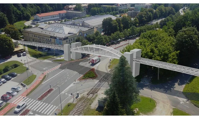 Nadhod Sonce bo namenjen pešcem in kolesarjem ter bo vodil do razglednega stolpa Kristal, ki bo najvišja zgradba v državi. FOTO: občina Rogaška Slatina