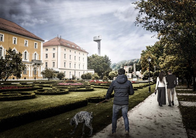 Stolpa na lokaciji pri Zdraviliškem parku zagotovo ne bo, bo pa očitno na območju nkdanjega mizarstva. FOTO: občina Rogaška Slatina