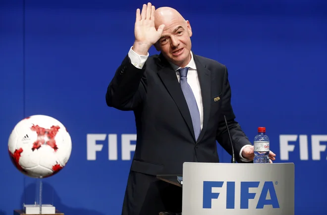 Gianni Infantino vztraja pri svojih predlogih, s katerimi si je nakopal nezadovoljstvo nekdanjih sodelavcev na Uefi. FOTO: Reuters