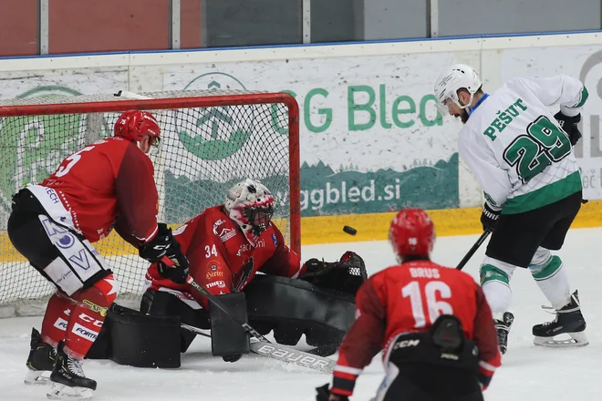 Žiga Pešut je popeljal Olimpijo v vodstvo. FOTO: Tomi Lombar