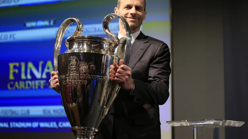 Fotografija: "Nikoli ne bi sprejeli sprememb, ki bi škodovale evropskemu nogometu," je zatrdil Aleksander Čeferin. FOTO: Reuters