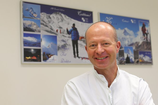 Tomaž Rotar, sicer zobozdravnik, se je naenkrat pač odločil, da gre na Everest. FOTO: Tomi Lombar