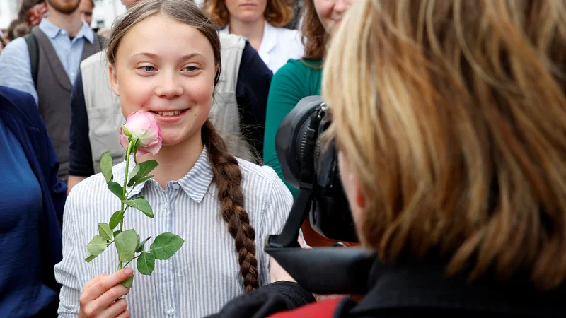 Fotografija: Greta Thunberg: Neverjetno je videti priznanje, ki ga dobivamo, in vemo, da se borimo za nekaj, kar ima velik vpliv. FOTO: Reuters