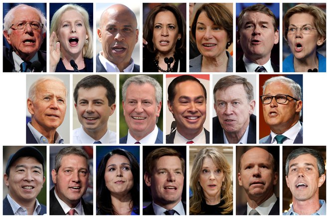 Na prvih demokratskih  debatah konec meseca bo sodelovalo dvajset politikov, med njimi tudi Amy Klobuchar. FOTO:Reuters