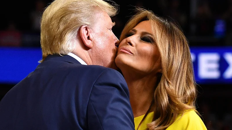 Fotografija: Predsednika je napovedala prva dama Melania Trump. FOTO: Mandel Ngan/AFP