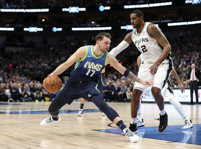 Luka Dončić ob vrnitvi na igrišče. Foto USA Today Sports / Reuters