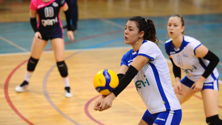 Fotografija: Grkinja Anna Maria Spanou je morala zapustiti Novo Gorico. FOTO: GEN-I Volley
