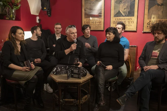 Zasedba Lačni Franz z gosti je predstavila album <em>Tu smo &ndash; vaši smo</em><em>!</em>. FOTO: Voranc Vogel