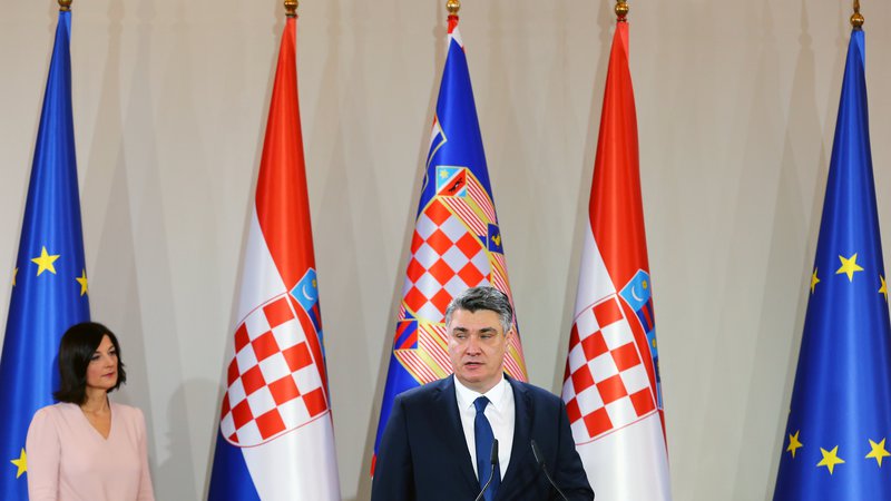 Fotografija: Lahko od novega hrvaškega predsednika Zorana Milanovića pričakujejo premik glede reševanja vprašanja arbitražne razsodbe? FOTO: Antonio Bronic/Reuters