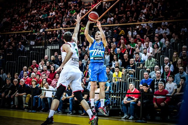 Ostrostrelec Klemen Prepelič je metal za tri točke 0:8. FOTO: FIBA