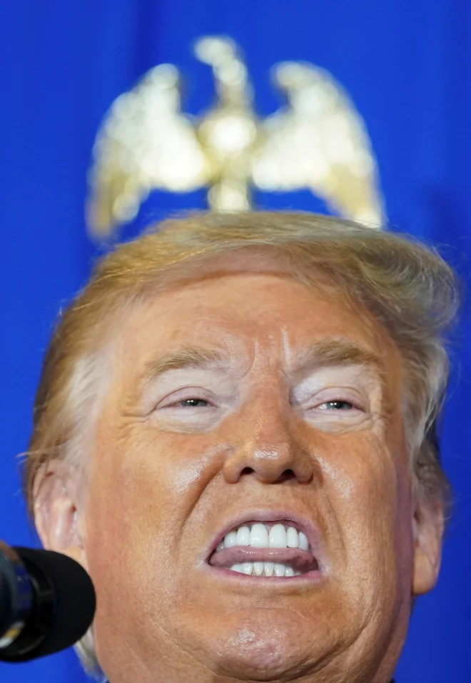 Ameriški predsednik Donald Trump. Foto Kevin Lamarque Reuters