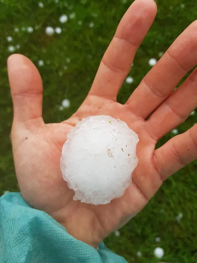 Huda vročina je prinesla tudi plohe in nevihte na vzhodu države. FOTO: Oste Bakal 