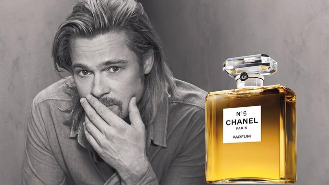 Leta 2012 je obraz Chanela No. 5 prvič v 91-letni zgodovini postal moški – Brad Pitt.