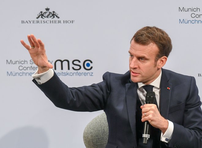 Smo celina, ki ne verjame več v svojo prihodnost, je rekel francoski predsednik Emmanuel Macron. FOTO: Christof Stache/Afp