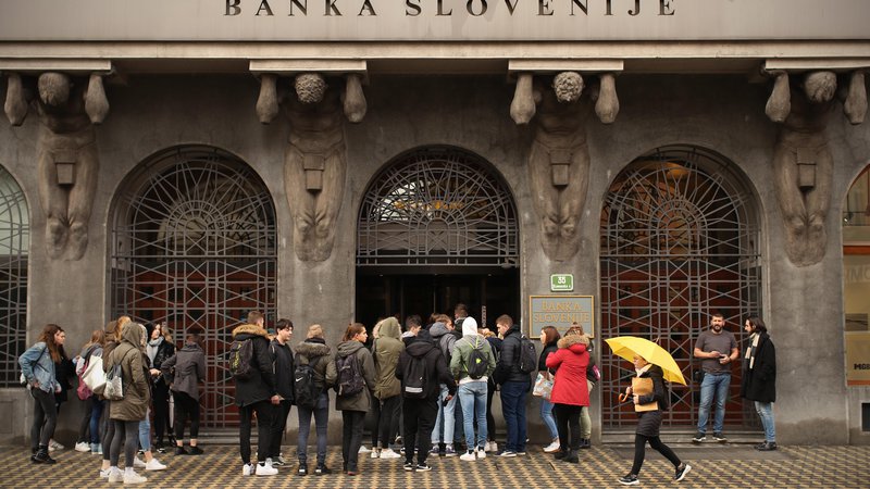 Fotografija: »Banke so leto 2019 zaključile z zgodovinsko najvišjim dobičkom pred obdavčitvijo,« so objavili v Banki Slovenije. FOTO: Jure Eržen/Delo