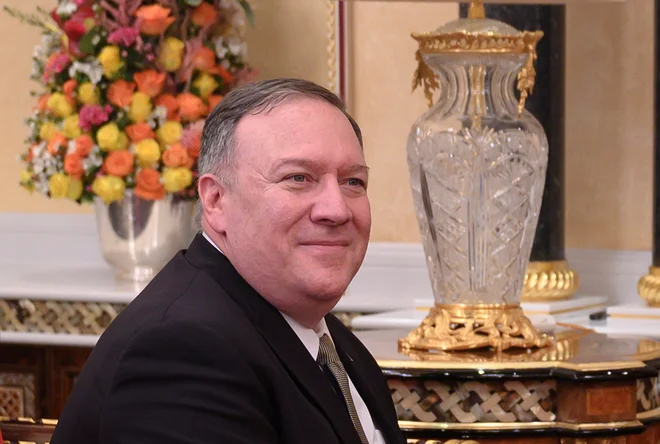 Ameriški državni sekretar Mike Pompeo. Foto Pool Reuters