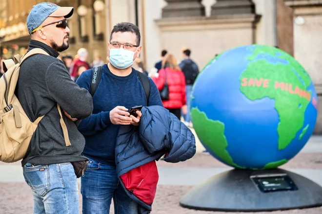 Včeraj koronavirus v Italiji, danes prvi primeri v Avstriji in na Hrvaškem ... FOTO: Andreas Solaro/Afp